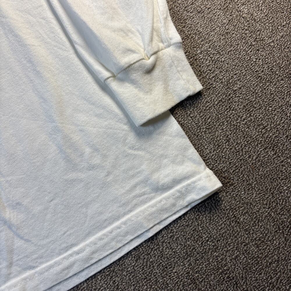 VTG Quinnipiac University Long Sleeve Shirt Champion Medium White Clean - Picture 2 of 5